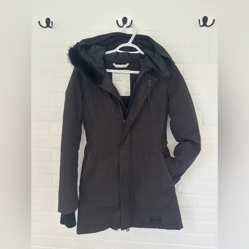 XXS Black Haven Parka - Aritzia
